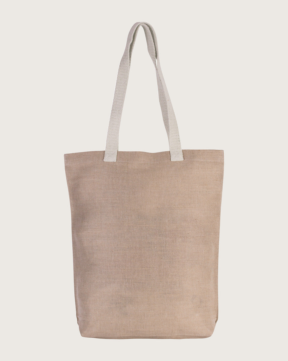 Shoppingtasche aus Jute-Baumwollmischgewebe
