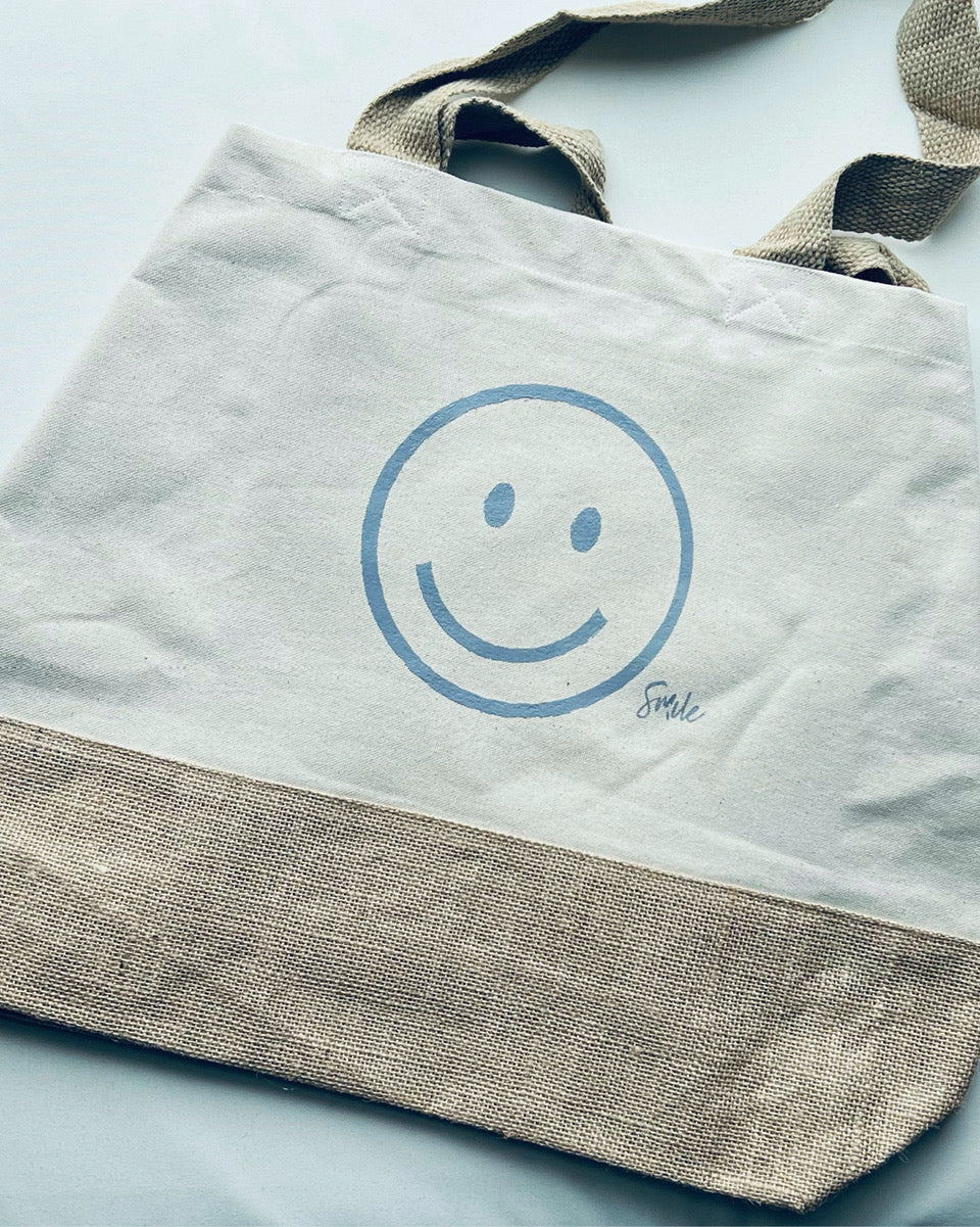 Kimood - Stylische Baumwoll-Jute-Shoppingtasche (100% BIO)