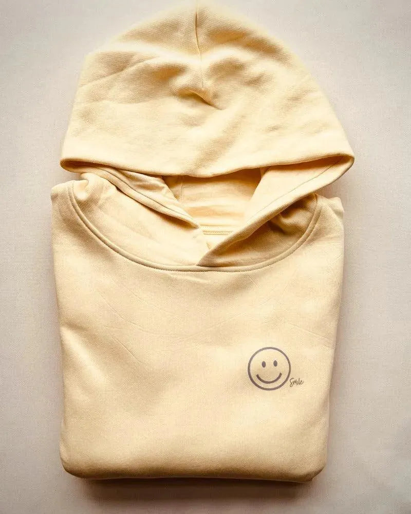 MINI CRUISER Pastell | Kinder Hoodie Smiley (BIO) - DENKBAR FRECH