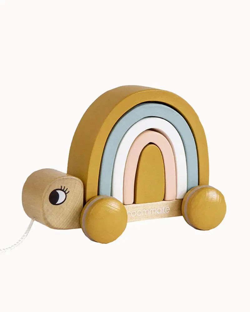 Steck- & Ziehspielzeug (Bio) - Schildkröte & Regenbogen