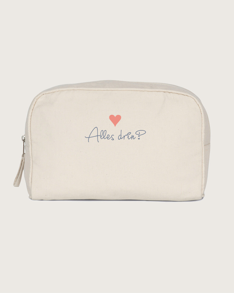 Kulturtasche mit Schriftzug &quot;Alles drin?&quot;