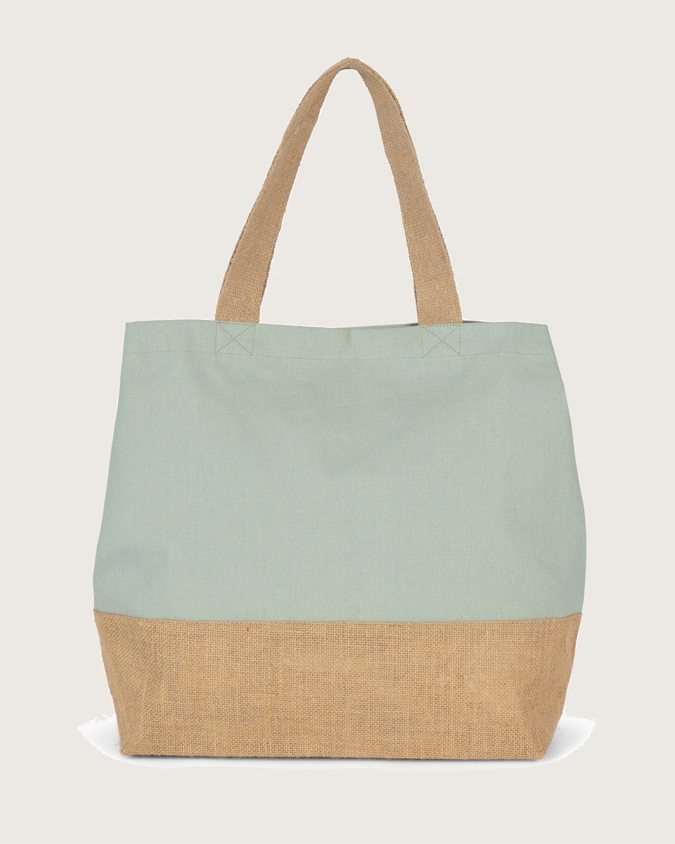Kimood - Baumwoll-Jute-Shoppingtasche Consc. Collection