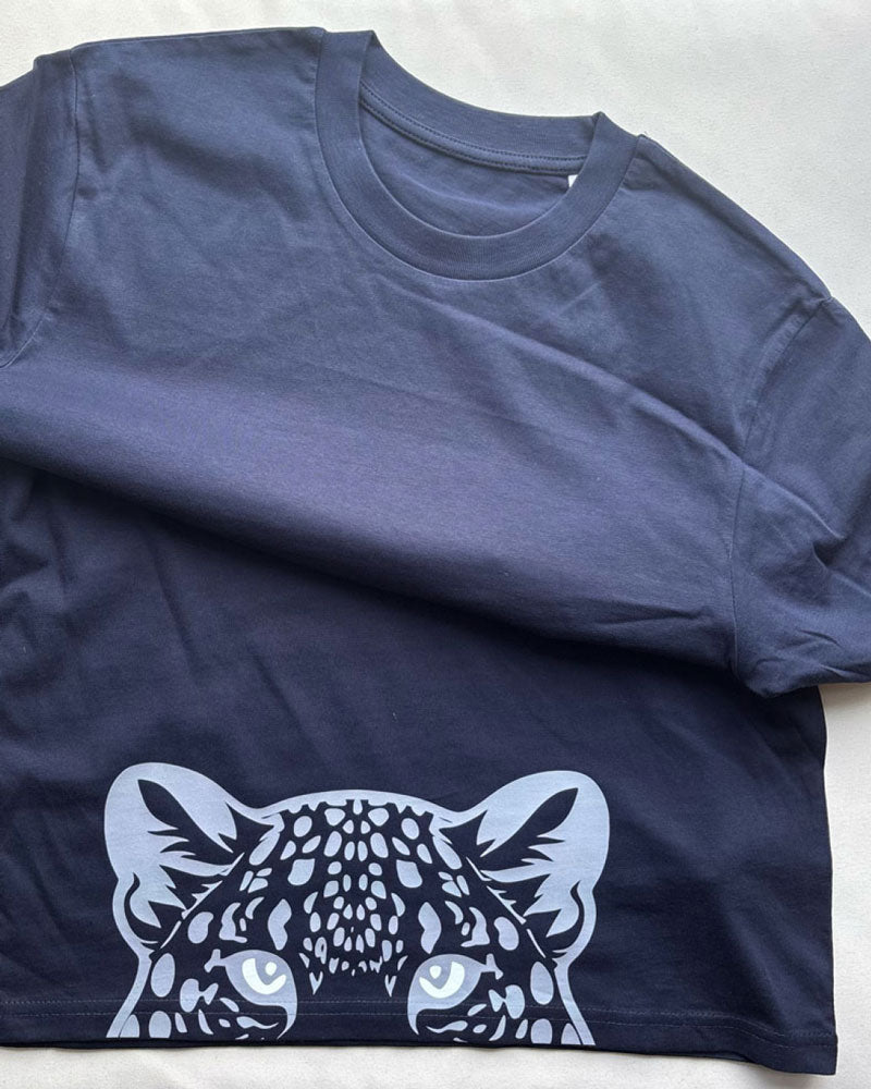 Unisex Bio-T-Shirt mit Leopard – Für Kinder und Erwachsene
