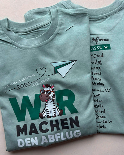 Kinder T-Shirt (100% BIO) mit Schulabschluss-Aufdruck