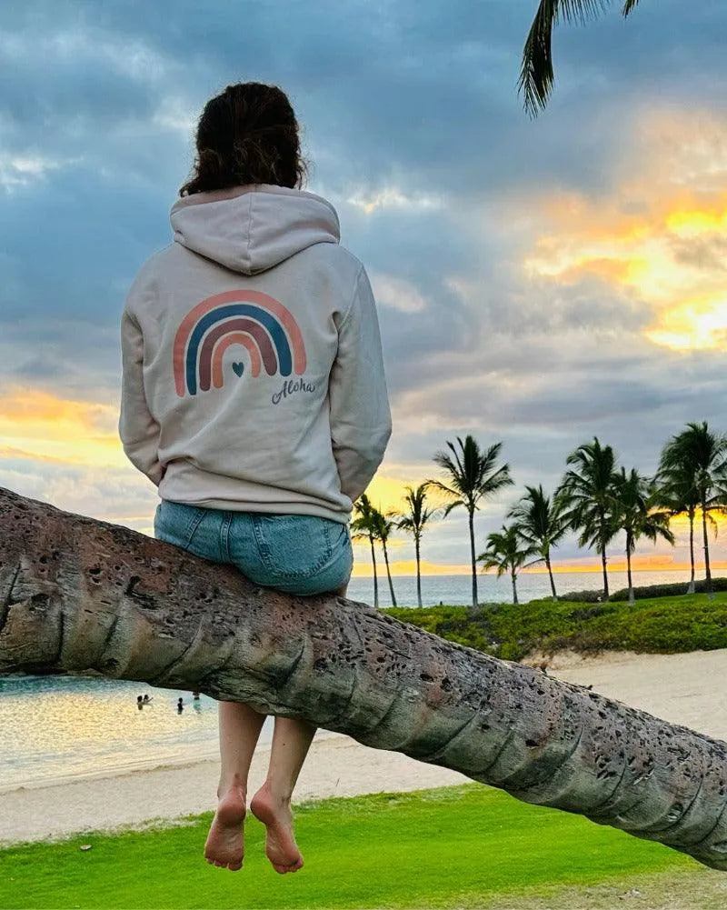 CRUISER | Unisex Hoodie mit Aloha-Regenbogen (BiO) - DENKBAR FRECH