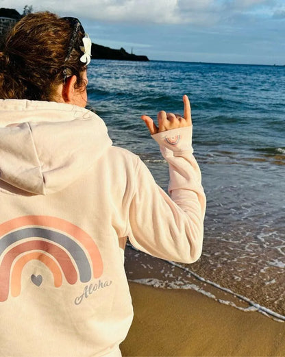 CRUISER | Unisex Hoodie mit Aloha-Regenbogen (BiO) - DENKBAR FRECH