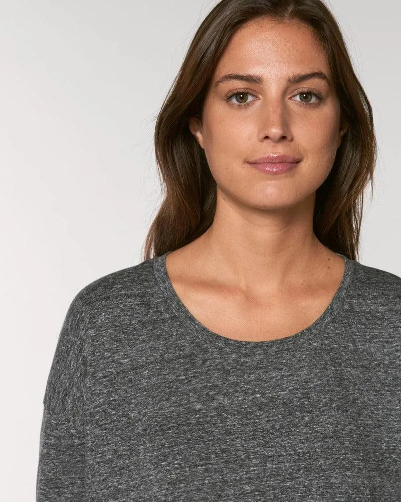 Frauen Longsleeve – 3/4 Arm, 100% Bio-Qualität - DENKBAR FRECH