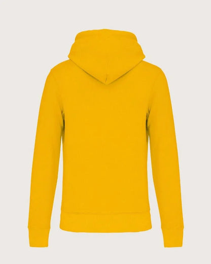 Hoodie mit Aufdruck - Sonnengelb (BIO) - DENKBAR FRECH