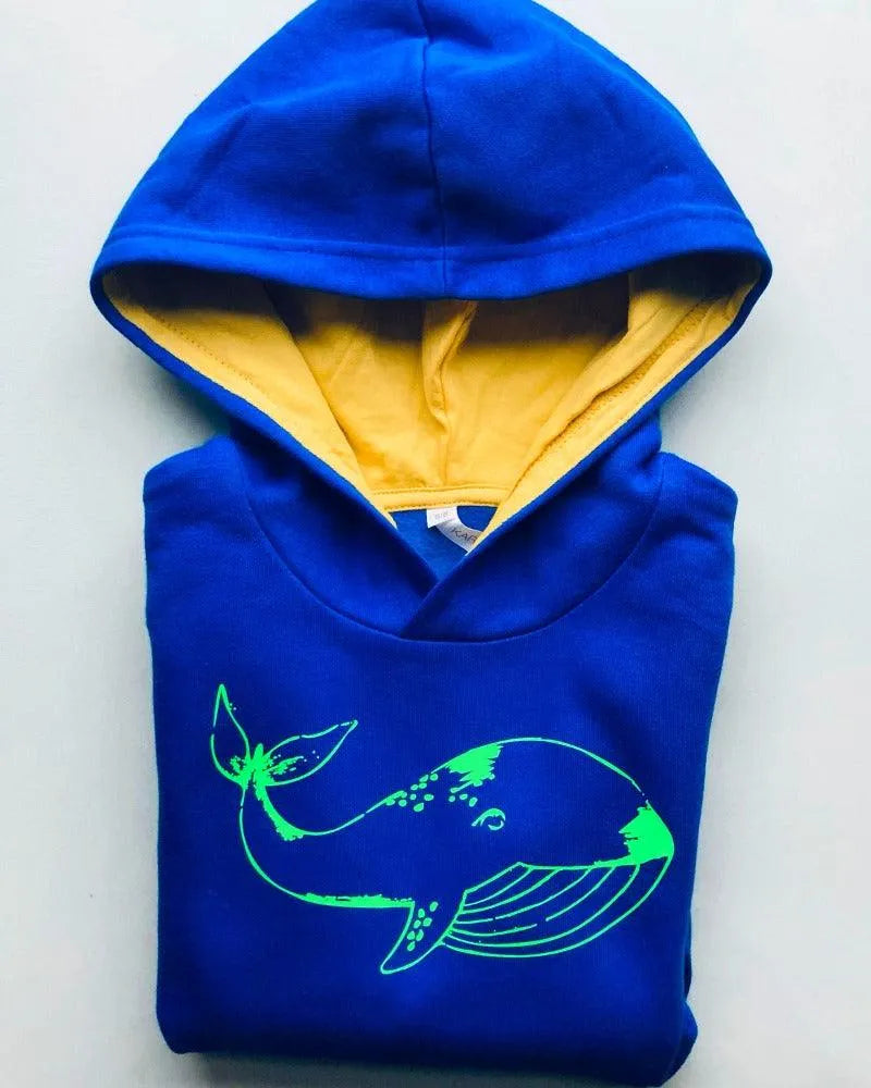 Kariban | Kinder Hoodie bicolor mit Aufdruck - DENKBAR FRECH