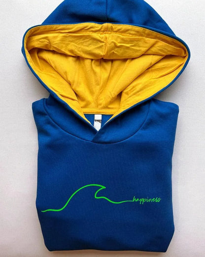 Kariban | Kinder Hoodie bicolor mit Aufdruck - DENKBAR FRECH