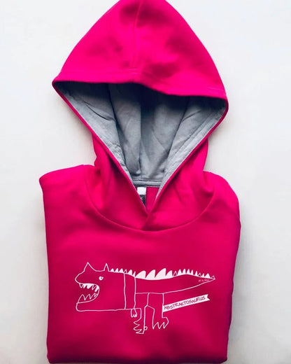 Kariban | Kinder Hoodie bicolor mit Aufdruck - DENKBAR FRECH