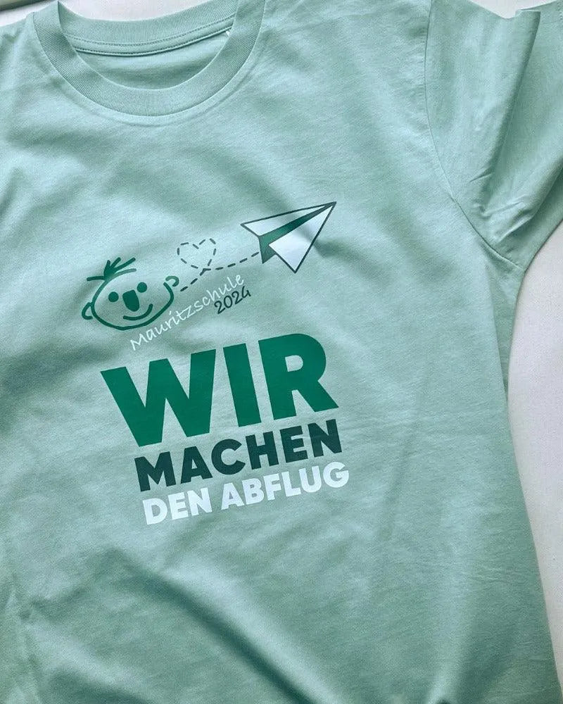 Kinder T-Shirt (100% BIO) mit Schulabschluss-Aufdruck - DENKBAR FRECH