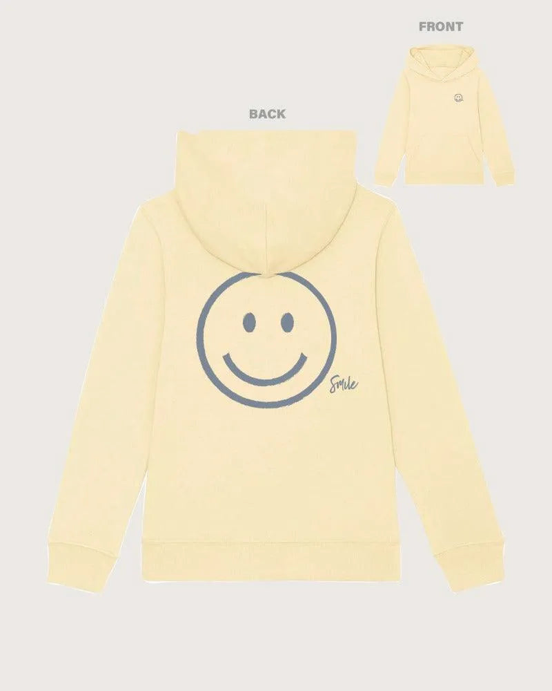 MINI CRUISER Pastell | Kinder Hoodie Smiley (BIO) - DENKBAR FRECH