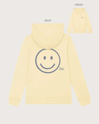 MINI CRUISER Pastell | Kinder Hoodie Smiley (BIO) - DENKBAR FRECH