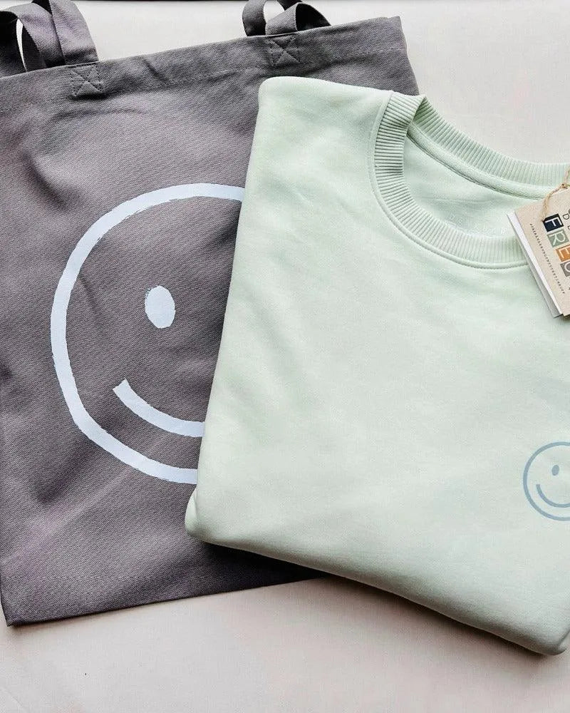 RADDER | Unisex Sweatshirt mit Smiley (BIO) - DENKBAR FRECH